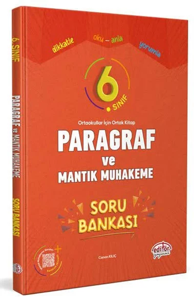 Editör 6.Sınıf Paragraf ve Mantık Muhakeme Soru Bankası 2025
