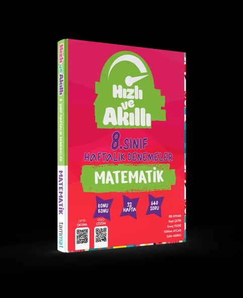 Tammat 8.Sınıf Lgs Hızlı Ve Akıllı Haftalık Denemeler Matematik Kitap