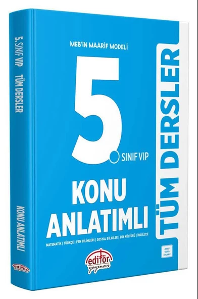 Editör 5.Sınıf Tüm Dersler Konu Anlatımlı Mavi Kitap