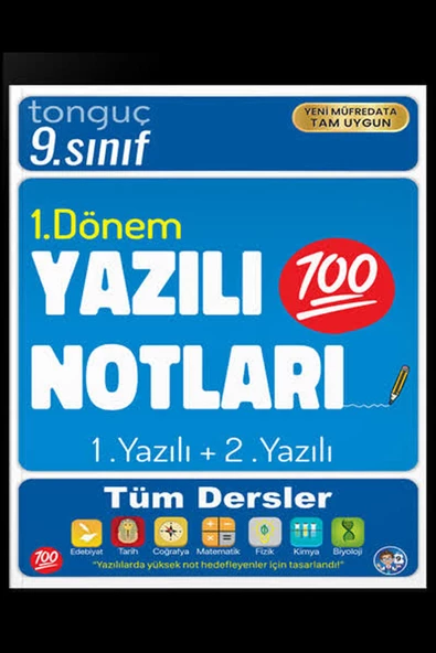 Tonguç 9.Sınıf Yazılı Notları 1. Dönem 1 ve 2. Yazılı