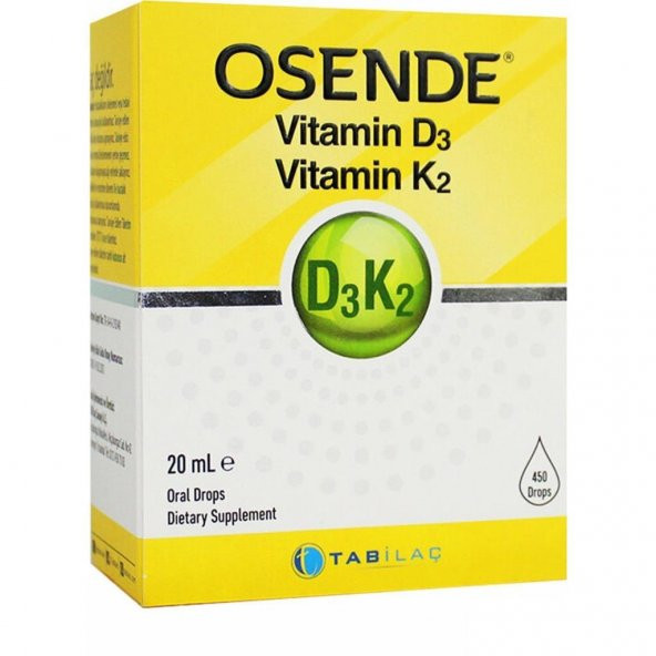 Osende Vitamin D3K2 Damla 20 ml