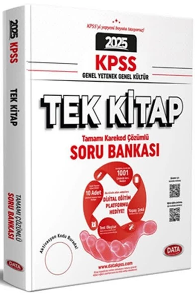 Data KPSS Genel Yetenek Genel Kültür Tek Kitap Soru Bankası 2025