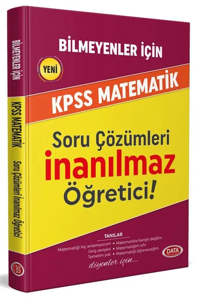 Data Bilmeyenler İçin KPSS Matematik 2025