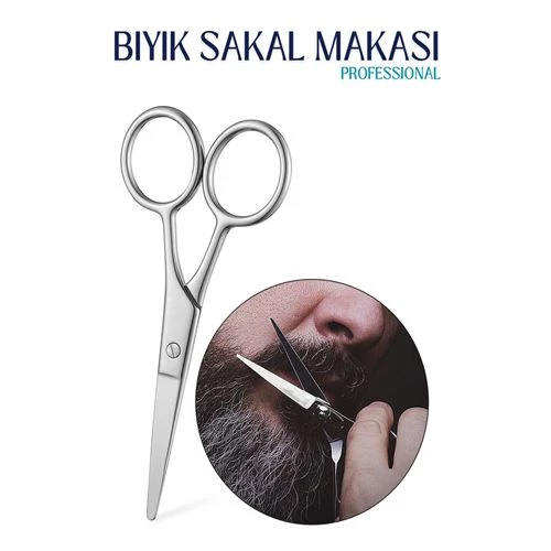 ModaCar Bıyık Sakal Düzeltme Makası 12 cm Biagio Bianchi Design