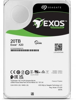 SEAGATE 20TB EXOS X20 7200RPM 256MB ST20000NM007D