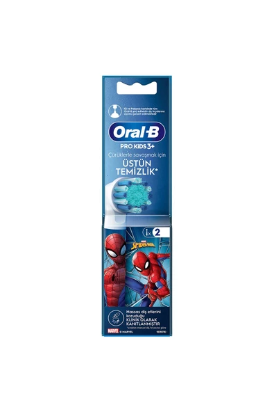Oral-B Şarjlı Fırça Yedek Başlığı 2'li - Marvel Spiderman - 8