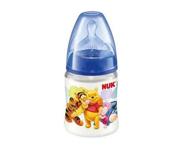 Nuk Disney Winnie FC Silikon Emzikli Biberon 150 Ml - Mavi