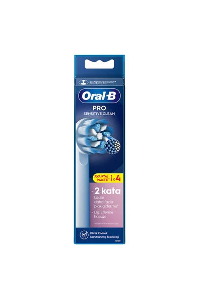 Oral-B Şarjlı Yedek Başlık Sensitive Diş Fırçası 4'lü