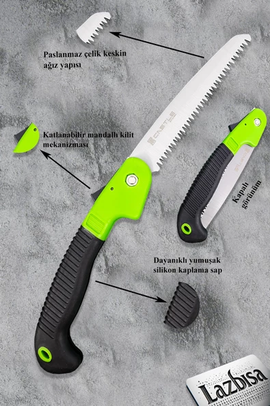 Lz-k30 Budama Makası Bağ Makası Ve Katlanır Budama Testeresi 2 Li Set - 3