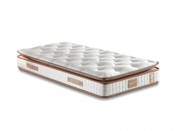 Niron Queen 80x180 cm Tam Ergonomik Pedli Lüks Yatak Tek Kişilik Orta Sert Özel Yatak - 5