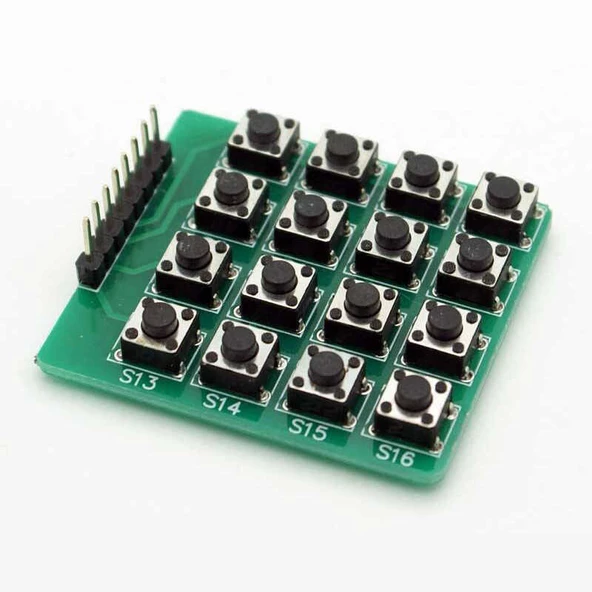 4x4 Tuş Takımı - Push Buton Keypad
