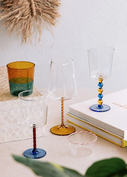 The Mia Rainbow Su Bardağı Amber 320 ml - 3