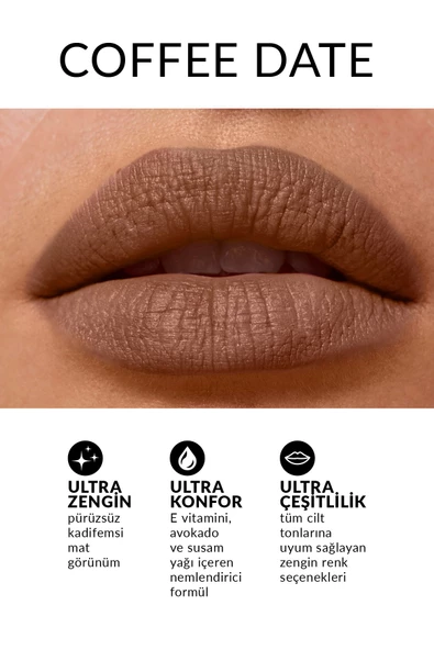 Ultra Mat Ruj - Rosy Chic - Resim 2