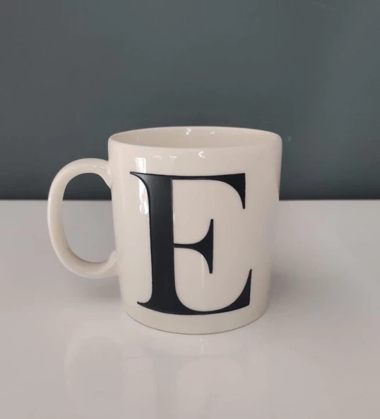 DECORIUM KUM E HARFLİ KUPA