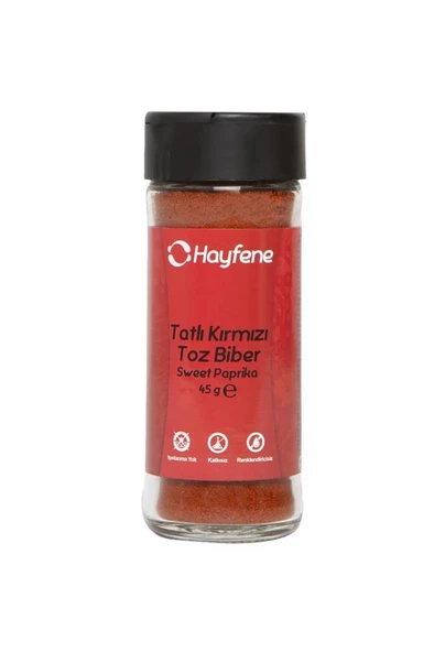 Hayfene Tatlı Kırmızı Biber 45 gr