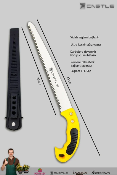 Lz-k13 Budama Makası Budama Testeresi Gül Dal Budama Ve Aşı Çakısı Bıçağı 4 Lü Set - 4