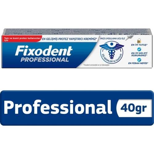 Fixodent Professioanal Diş Protez Yapıştırıcı Krem 40 Gr