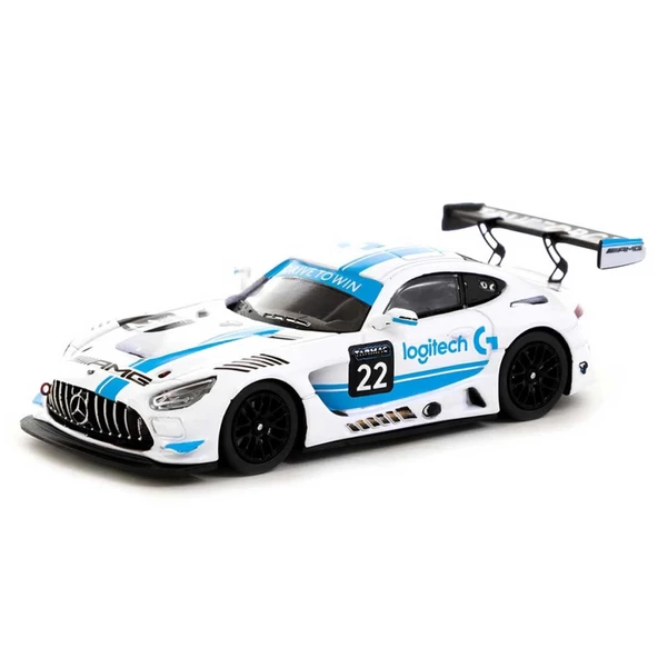 Nessiworld Tarmac Works 1:64 X Logitech Mercedes AMG GT3 Logitech G Race with Plastic Truck Packaging