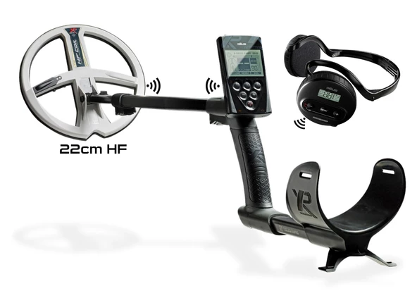XP DEUS Metal Dedektör - Ana Kontrol Ünitesi WS4 Kablosuz Kulaklık 22cm HF Başlık ile