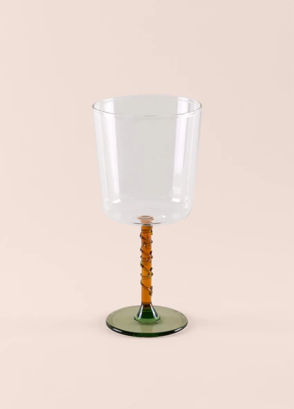 The Mia Line Şarap Kadehi Sarı 300 ml - 3