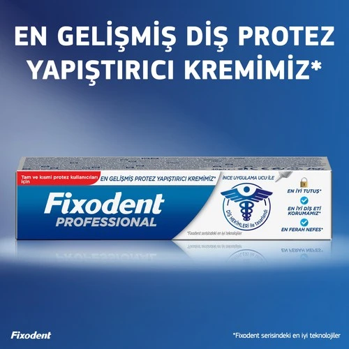 Fixodent Professioanal Diş Protez Yapıştırıcı Krem 40 Gr - 8