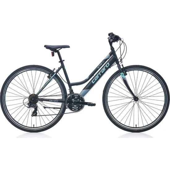 Carraro Active 282 V Fren 21 Vites 28 Jant Şehir Bisikleti Siyah Turkuaz 46 Kadro