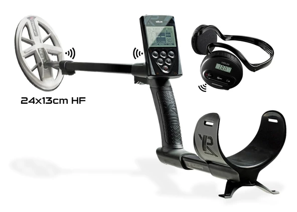 XP DEUS Metal Dedektör - Ana Kontrol Ünitesi WS4 Kablosuz Kulaklık 24x13cm HF Başlık ile