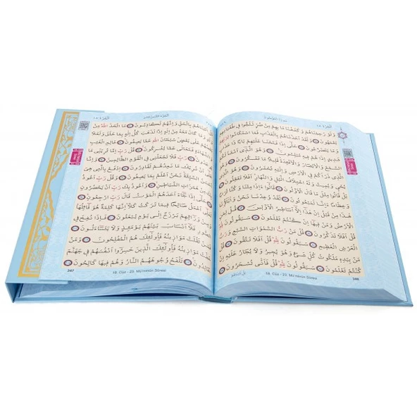 Haktan Yayınları Rahleboy Bilgisayar Hatlı Diyanet Mühürlü Kuranı Kerim Mavi - 3