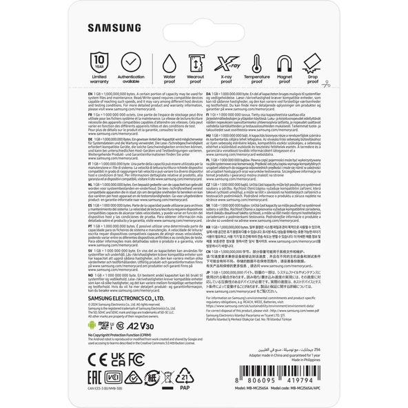 Samsung Evo Plus 256GB Microsd Hafıza Kartı A2 V30 4K 160 MB/S - 7