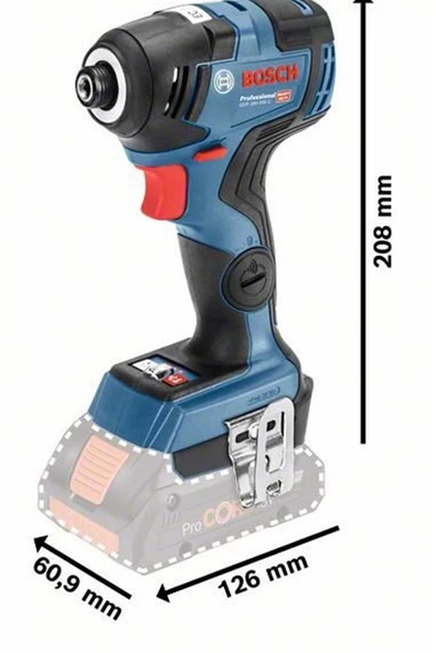 Bosch Professional Gdx 18V-200 C 5,0 Ah Çift Akülü Darbeli Somun Sıkma - Kömürsüz Motor - 2