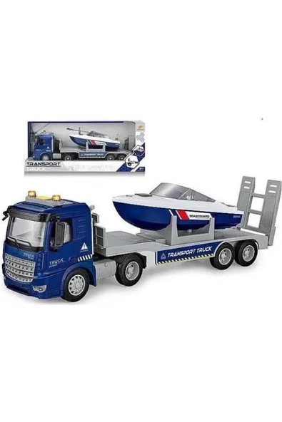 Sesli ve Işıklı Tekne Taşıyıcı Tır - PY8815B - 3