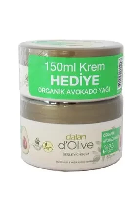 Dalan D'olive Besleyici Organik Avokado Yağlı Kremi 250 ml 150 ml Hediye