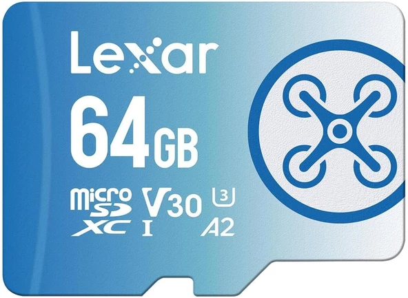 64GB FLY High-Performance 1066x microSDXC™ UHS-I, up to 160MB/s read 60MB/s write C10 A2 V30 U3