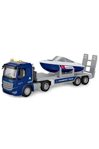 Sesli ve Işıklı Tekne Taşıyıcı Tır - PY8815B - 2