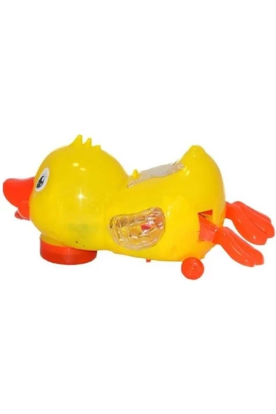Sesli Müzikli Işıklı Çarp Dön Sürünen Sevimli Ördek - 2