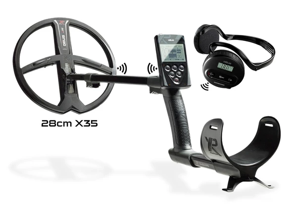 XP DEUS Metal DedektöR - Ana Kontrol Ünitesi WS4 Kablosuz Kulaklık 28cm X35 Başlık ile