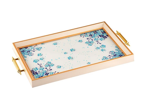 Glore A08-006 Safire Çerçeveli Tepsi 31X46Cm 82560
