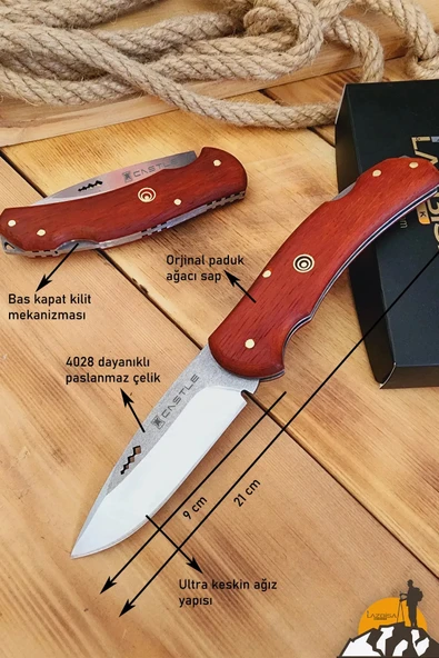 Paduk Sap Çakı Kamp Çakısı Outdoor Piknik Çakısı Bıçağı Mutfak Bıçak Bıçağı Çkx07 - 4