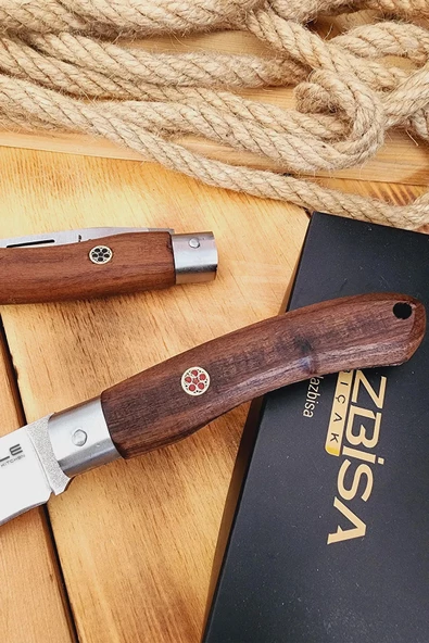 Ceviz Sap Çakı Kamp Çakısı Outdoor Piknik Çakısı Bahçe Çakısı Mutfak Bıçak Bıçağı (ÇK117) - 3