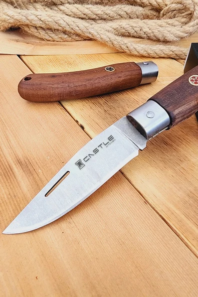 Ceviz Sap Çakı Kamp Çakısı Outdoor Piknik Çakısı Bahçe Çakısı Mutfak Bıçak Bıçağı (ÇK117) - 2