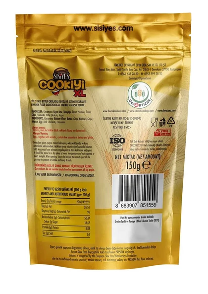 SİSİYEZ COOKİYİ XL SİYEZ KURABİYE 150G - 2
