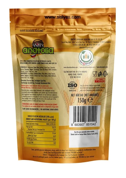 SİSİYES ANATOLİA GALETA 150G - 2