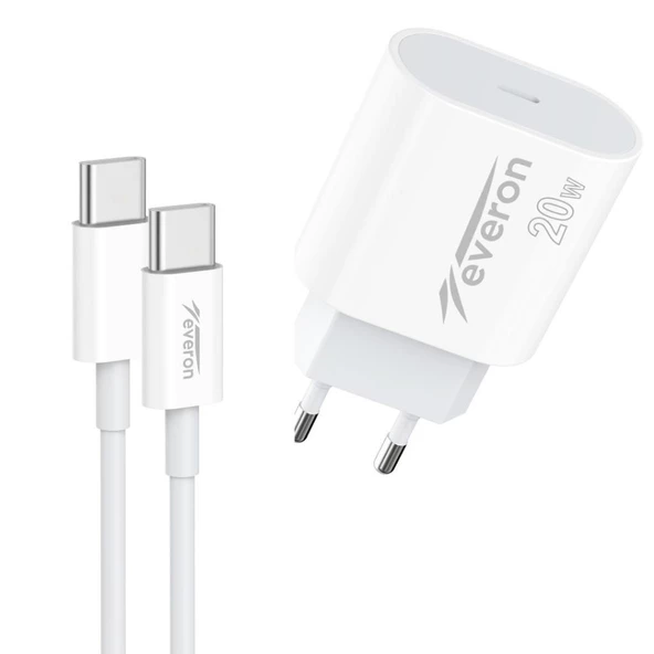 Everon 20w Typec Typec Kablolu Şarj Cihazı Evr-013-C - 2