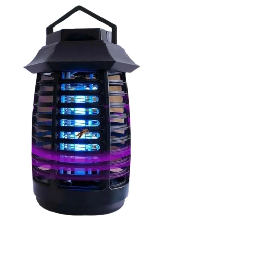 Sinek Öldürücü 2W Tutma Asma Saplı Sessiz Sinek Makinası Ledli UV Mor Işıklı Sinek Kovucu - Resim 4