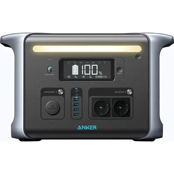 Anker PowerHouse 757 Taşınabilir Güç Kaynağı 1229Wh 1500W Ev Karavan ve Dış Mekan Kullanımı İçin LiFePO4 Pilli Jeneratör - A1770 (Anker Türkiye Garantili)