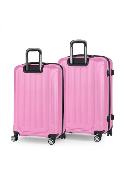 Spring Model Pembe Renk 2'li Valiz Seti Kabin + Orta - 2