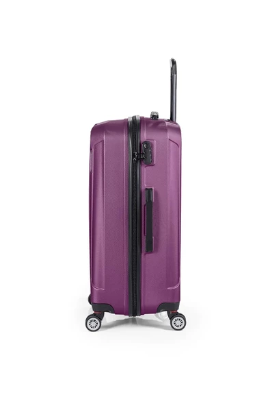 Spring Model Mor Renk 2'li Valiz Seti Kabin + Orta - Resim 5