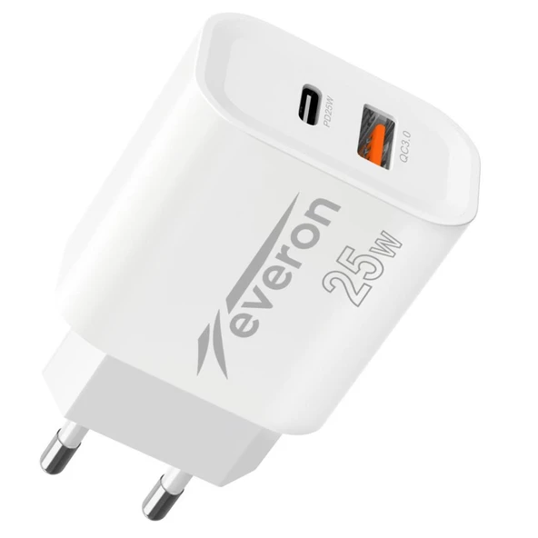 Everon 25W Pd Usb Typec Girişli Hızlı Şarj Cihazı EVR-023 - 2