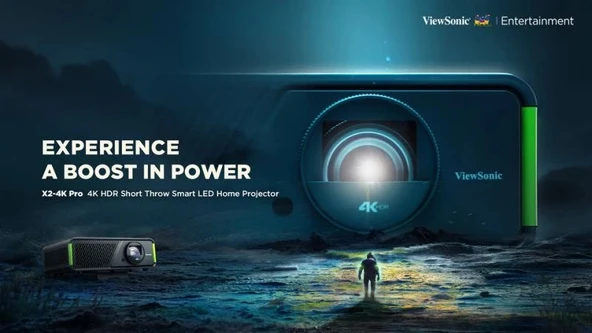 ViewSonic X2-4K Pro 4K HDR Google TV Akıllı LED Projeksiyon Cihazı - 9