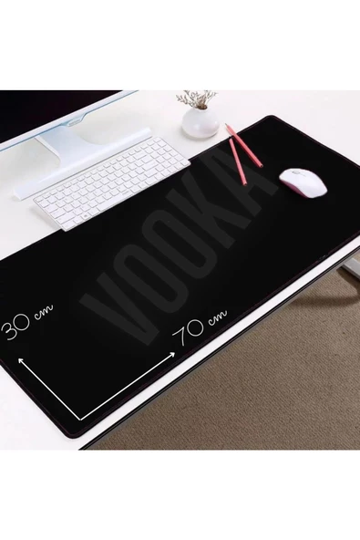 Gaming Siyah Oyuncu Mousepad 70*30 Xl Gamer Kaymaz Mousepad Oyuncu Waterprof Yerli Üretim